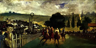 The Races at Longchamp Edouard Manet